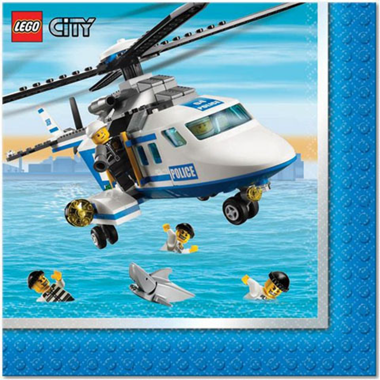 Lego City Party Luncheon Napkins