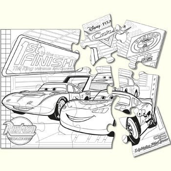 Disney Cars Party Puzzle Activity