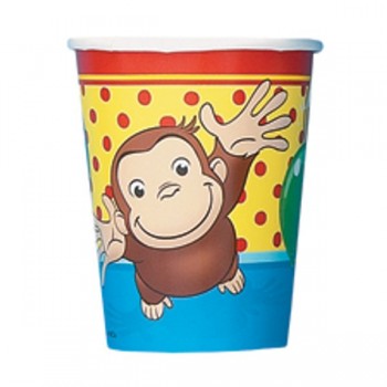 Curious George 9 ounce Hot/Cold Party Cups Party Supplies