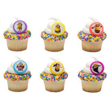 24 Minion Evolution Cupcake Topper Rings