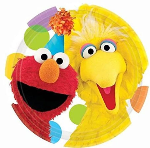 Sesame Street Big Bird and Elmo Party Dessert Plates