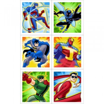 Batman The Brave And The Bold Birthday Party Stickers