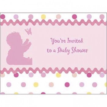 Tickled Pink Baby Shower Invitations