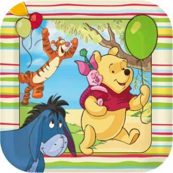 Pooh and Pals Square Dinner Plates
