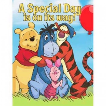 Pooh and Pals Birthday Party Invitations