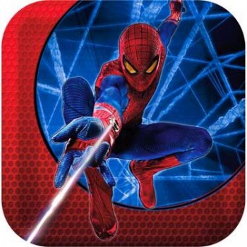 The Amazing Spiderman 3D Dinner Plates