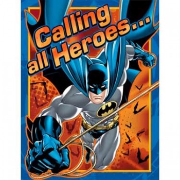 Batman Dessert Invitations
