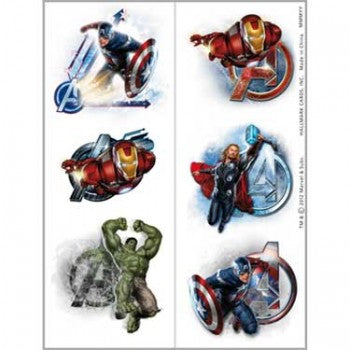 Marvel Avengers Temporary Tattoos