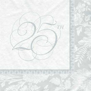 Wedding Elegance 25th Anniversary Luncheon Napkins