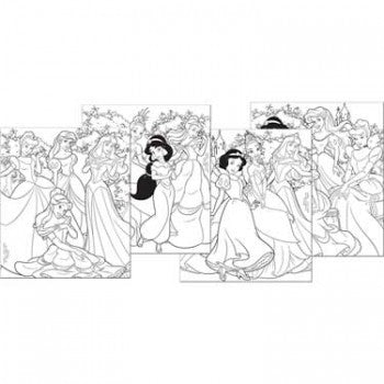 Disney's Fanciful Princesses Color Your Own Poster