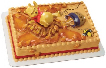 Disney Winnie the Pooh Hunny Pot Splash Cake Decor Topper