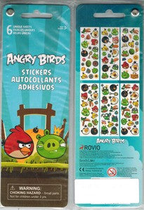 Angry Birds 6 Page Flip Pack Stickers