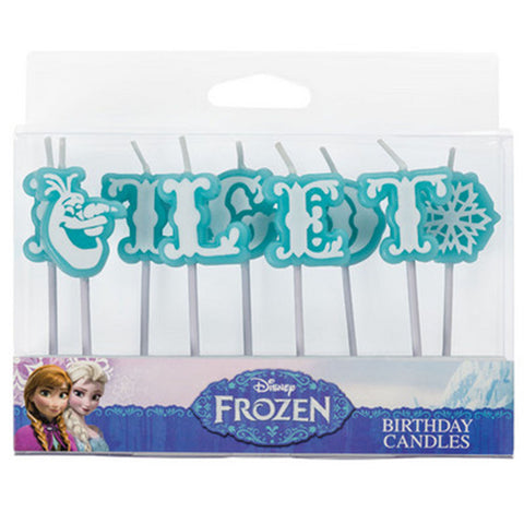 Frozen Olaf Let It Go Letter Candles