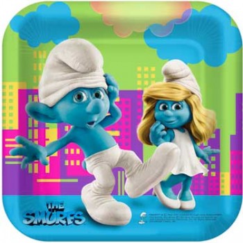 The Smurfs Dessert Plates