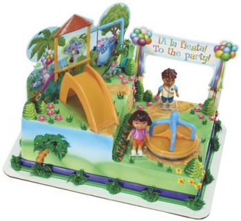 Dora the Explorer & Diego Play Time Signature Cake Decorating Kit