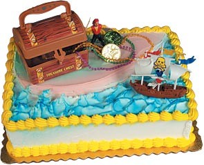 Pirate's Treasure Cake Decorating Kit Topper