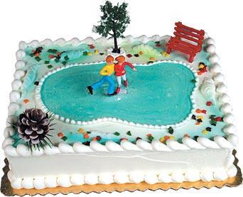 Ice Skating Cake Topper Kit