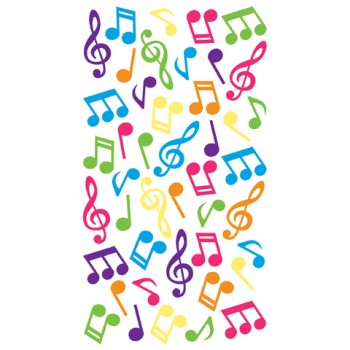 Sticko Epoxy Stickers - Holographic Music Notes