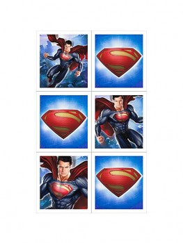 Man of Steel Superman Party Stickers