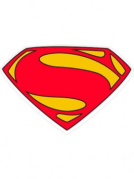 Superman Man of Steel Wearable Party Stickers