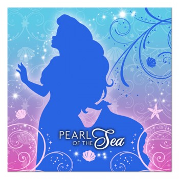 Little Mermaid Sparkle Beverage Napkins