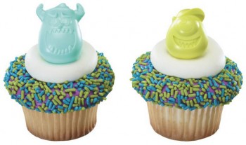 24 Monsters University Cupcake Rings
