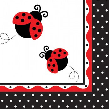 Ladybug Fancy Luncheon Napkins