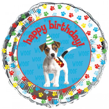Puppy Paw-ty Metallic Foil Balloon