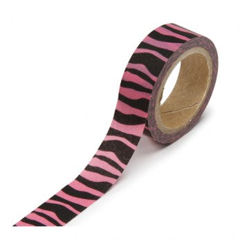 Hot Pink Zebra Print Washi Tape