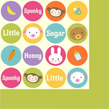 Baby Animal Dots Luncheon Napkins