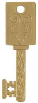 Gold Skeleton Key Layon Cake Topper