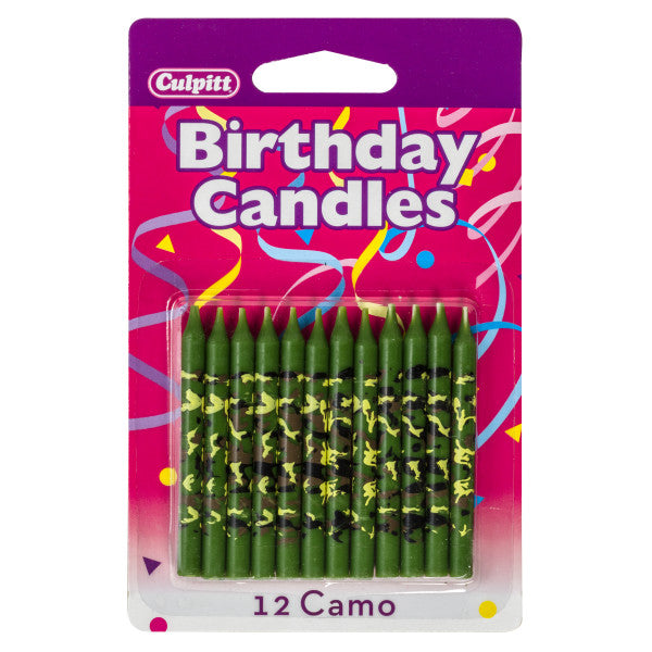 Camouflage Green Candles