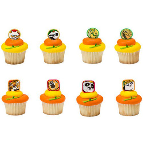 12 Kung Fu Panda 3 Cupcake Rings
