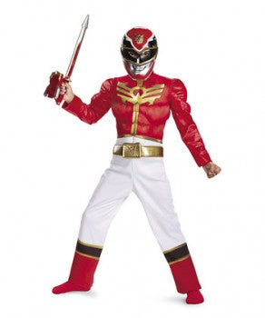 Red Power Ranger Megaforce Classic Muscle Costume Size: S