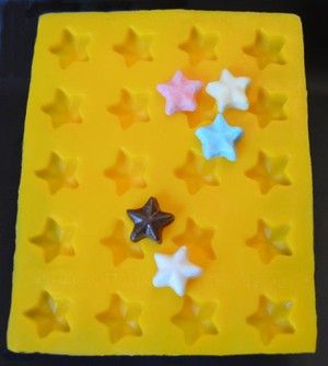 Star Yellow Soft Candy Rubber Flexible Mold