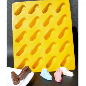 Baby Bootie Yellow Soft Candy Rubber Flexible Mold