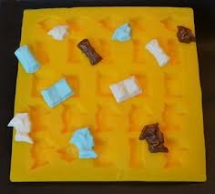 Graduation Yellow Soft Candy Rubber Flexible Mold