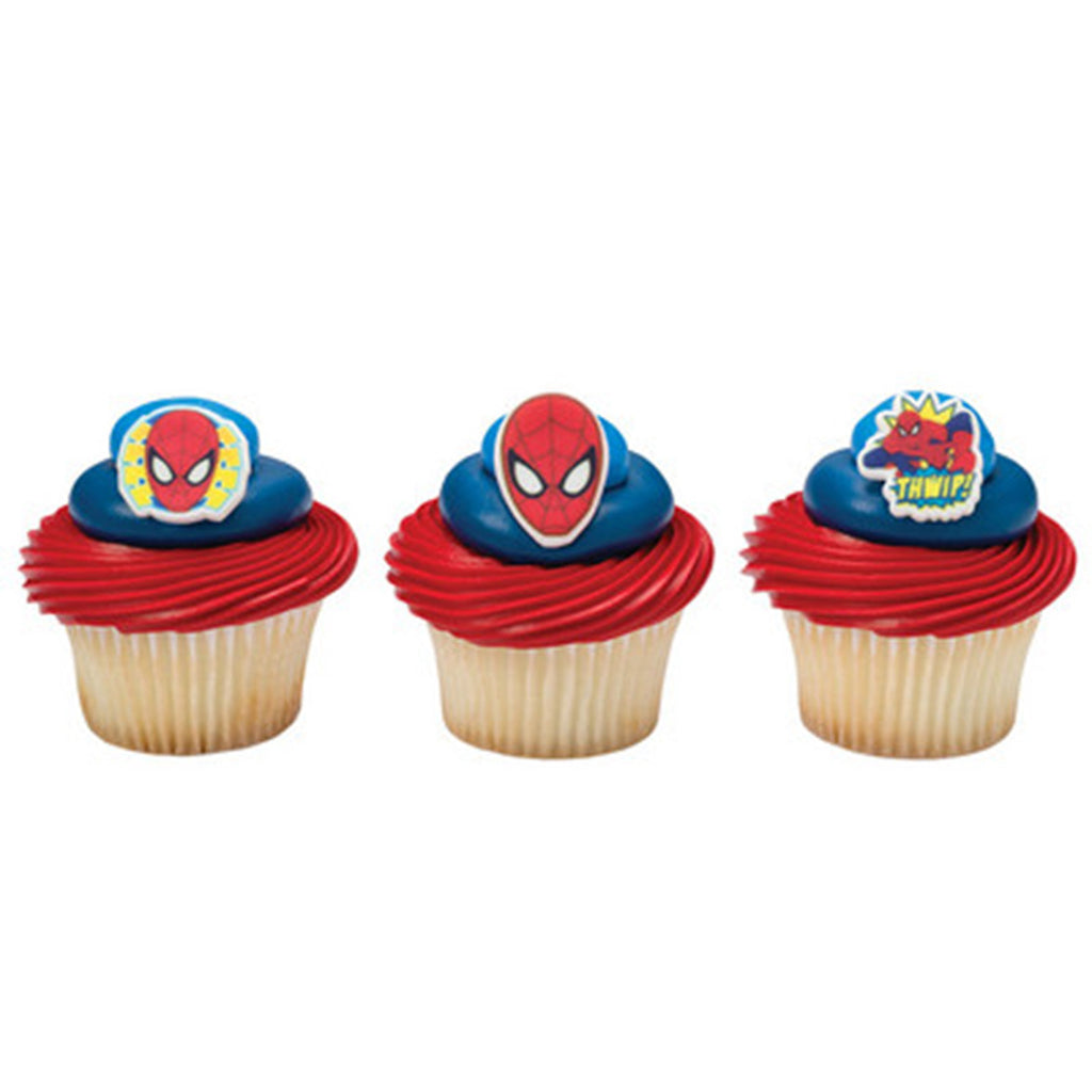 Spiderman Cupcake Toppers