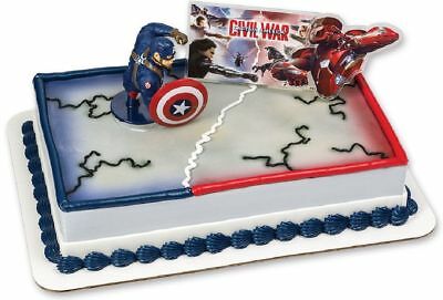 Captain America Civil War Cake Decoration Topper