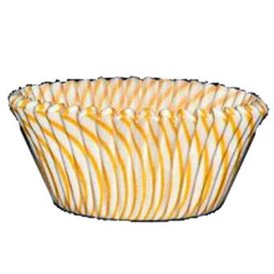 Yellow Striped Cupcake Baking Cups