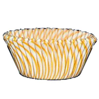 Yellow Striped Cupcake Baking Cups