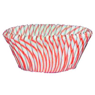 Red Striped Cupcake Baking Cups