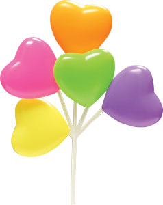 Heart Balloon Cluster Cake & Cupcake Picks