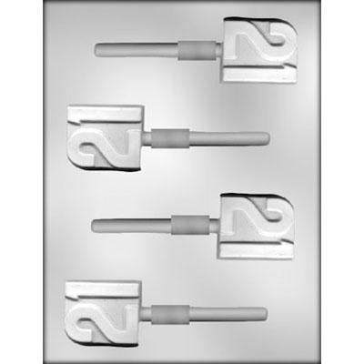 Number 21 Sucker Chocolate Candy Mold