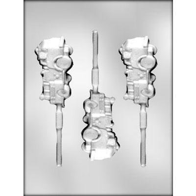 Fire Truck Sucker Chocolate Candy Mold