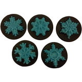 Snowflakes Round Sandwich Cookie Chocolate Mold