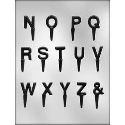 Alphabet Letters N-Z and & Chocopick Chocolate Candy Mold