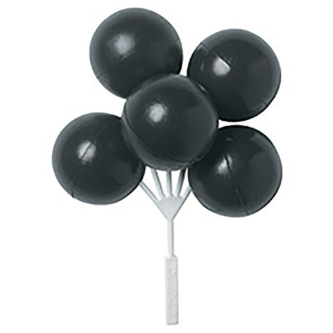 Over the Hill Black Balloon Cluster Cake & Cupcake Picks