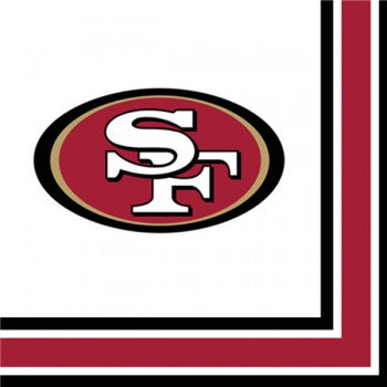 NFL San Francisco 49ers Lunch Napkins Party Supplies