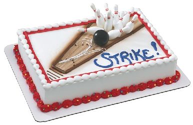 Bowling Cake Decorating Kit Topper